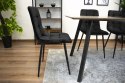 Krzesło KARA - czarny aksamit x 1