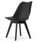 Krzesło MARK - czarne / nogi czarne x 1