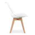 Krzesło MARK - przezroczyste / nogi naturalne x 1