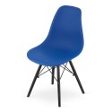Krzesło OSAKA niebieskie / nogi czarne x 1