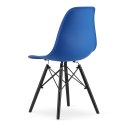 Krzesło OSAKA niebieskie / nogi czarne x 1