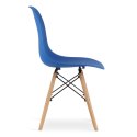 Krzesło OSAKA niebieskie / nogi naturalne x 1