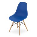 Krzesło OSAKA niebieskie / nogi naturalne x 1