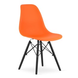 Krzesło OSAKA pomarańcz / nogi czarne x 1