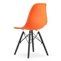 Krzesło OSAKA pomarańcz / nogi czarne x 1