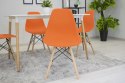 Krzesło OSAKA pomarańcz / nogi naturalne x 1