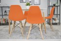 Krzesło OSAKA pomarańcz / nogi naturalne x 1