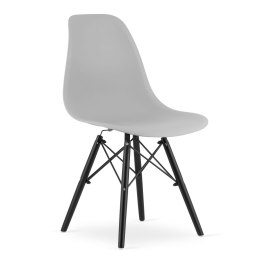 Krzesło OSAKA szare / nogi czarne x 1