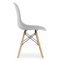 Krzesło OSAKA szare / nogi naturalne x 1