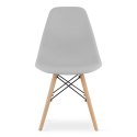Krzesło OSAKA szare / nogi naturalne x 1