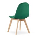 Krzesło BORA - ciemna zieleń aksamit x 1