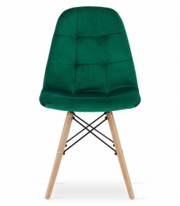 Krzesło DUMO - ciemna zieleń aksamit x 1