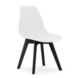 Krzesło KITO - białe / nogi czarne x 1