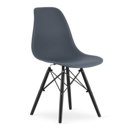 Krzesło OSAKA dark slate / nogi czarne x 1