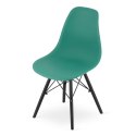 Krzesło OSAKA zielone / nogi czarne x 1