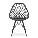 Krzesło SAKAI - czarne / nogi czarne x 1