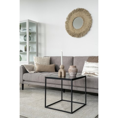 INDUSTRIALNY STOLIK KAWOWY VITA, CZARNY METAL, KWADRATOWY, 45 CM, DO SALONU INDUSTRIALNY STOLIK KAWOWY VITA, CZARNY METAL, KWADRATOWY, 45 CM, DO SALONU