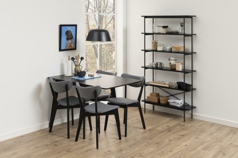 KRZESŁO ROX CZARNE, TAPICEROWANE, RETRO LOFT, DREWNO, DO KUCHNI, DO JADALNI KRZESŁO ROX CZARNE, TAPICEROWANE, RETRO LOFT, DREWNO, DO KUCHNI, DO JADALNI