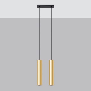 Lampa Wisząca LAGOS 2 złoty połysk