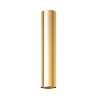 LAMPA WISZĄCA MODERNA, ZŁOTA TUBA, CYLINDER, GU10, SUFITOWA, STALOWA, SALON