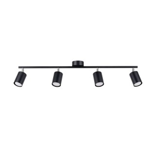 LAMPA SUFITOWA CLARUS, CZARNA, 4XGU10, LISTWA, REGULOWANA, NOWOCZESNA, LOFT