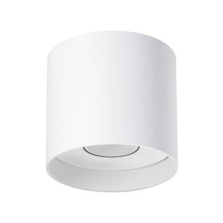 PLAFON LUCENT, LAMPA SUFITOWA BIAŁA TUBA, GU10, LOFT, NOWOCZESNA, ALUMINIUM