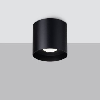 PLAFON SUFITOWY LAMPA LUCENT MIKA CZARNA GU10, TUBA, LOFT, ALUMINIUM