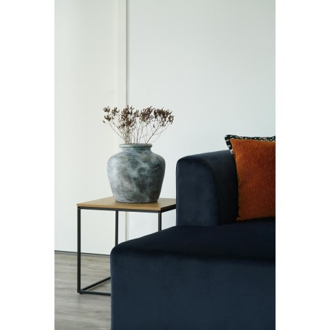 INDUSTRIALNY STOLIK KAWOWY LOFT, CZARNY METAL, DĄB, KWADRATOWY, SALON 45 CM INDUSTRIALNY STOLIK KAWOWY LOFT, CZARNY METAL, DĄB, KWADRATOWY, SALON 45 CM