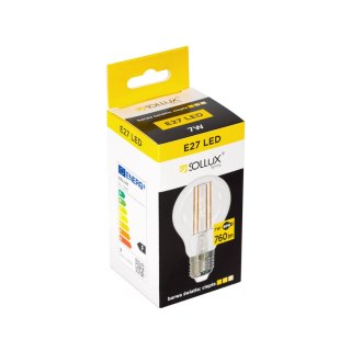 ŻARÓWKA E27 LUXOR 7W 760LM 3000K CIEPŁA, LED, DO SALONU, ŁAZIENKI, SL.1208
