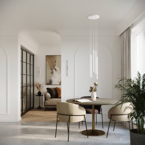 LAMPA WISZĄCA ŻYRANDOL LUMINO, NOWOCZESNA TUBA, SALON, LOFT, DESIGN, POLSKA