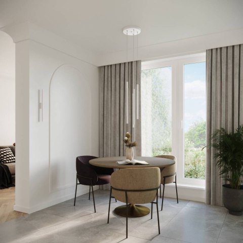 LAMPA WISZĄCA ŻYRANDOL LUMINO, NOWOCZESNA TUBA, SALON, LOFT, DESIGN, POLSKA