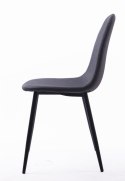 Krzesło DART - ciemno-szare / nogi czarne x 1