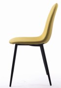 Krzesło DART - żółte / nogi czarne x 1