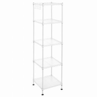 REGAŁ AETHEL, BIAŁY, 5 PÓŁEK, SZAFKA, LOFT, INDUSTRIALNY, NA KSIĄŻKI, CM