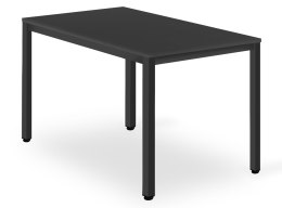 Stół TESSA 120cm x 60cm - czarny / czarne nogi