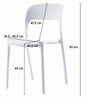 Krzesło IPOS - białe x 1
