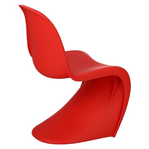 CZERWONE KRZESŁO PRO LAST, NOWOCZESNE, NIETYPOWE, DO JADALNI, DO KUCHNI