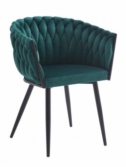 Krzesło ORION - aksamit zieleń x 2