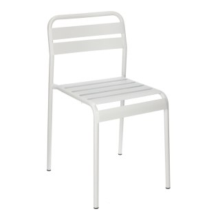 METALOWE BIAŁE KRZESŁO, DO OGRODU, NOWOCZESNE, DO KUCHNI, NA BALKON