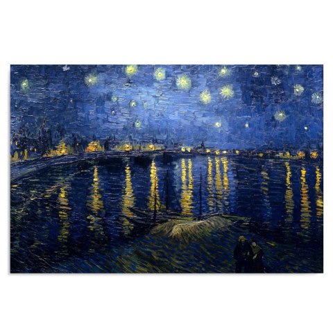 Obraz na płótnie - Reprodukcja obrazu V. van Gogha - gwiaździsta noc Obraz na płótnie - Reprodukcja obrazu V. van Gogha - gwiaździsta noc