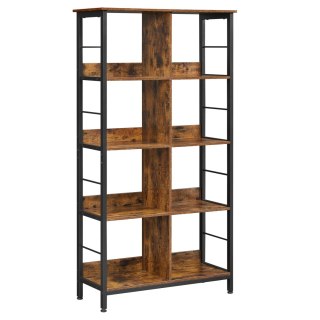 REGAŁ RUSTIC NA KSIĄŻKI, LOFT, INDUSTRIALNY, DO SALONU, PÓŁKA, OTWARTY, 5