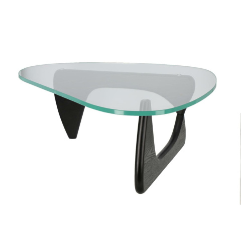 HARTOWANY STOLIK SZKLANY ISAMU, CZARNE DREWNO, DO SALONU, ELEGANCKI HARTOWANY STOLIK SZKLANY ISAMU, CZARNE DREWNO, DO SALONU, ELEGANCKI