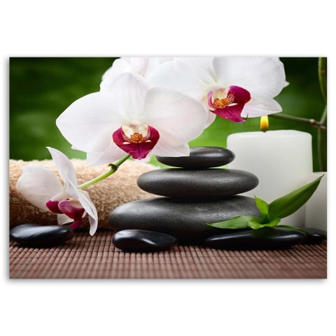 Obraz na płótnie - Orchidea Kwiaty Zen Obraz na płótnie - Orchidea Kwiaty Zen
