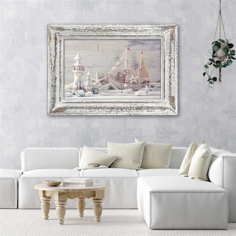 Obraz na płótnie - Pamiątki znad morza shabby chic Obraz na płótnie - Pamiątki znad morza shabby chic