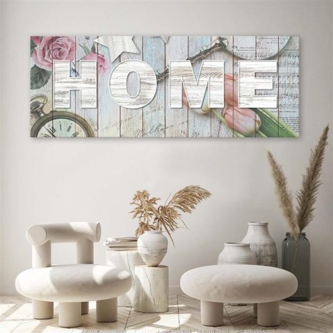 Obraz na płótnie - Rustykalny styl napis Home Obraz na płótnie - Rustykalny styl napis Home