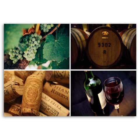 Obraz na płótnie - Wino i winogrona Obraz na płótnie - Wino i winogrona
