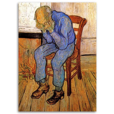 Obraz na płótnie - Stary człowiek w smutku - V. van Gogh reprodukcja Obraz na płótnie - Stary człowiek w smutku - V. van Gogh reprodukcja