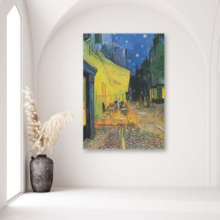 Obraz na płótnie - Taras kawiarni w nocy - V. van Gogh reprodukcja