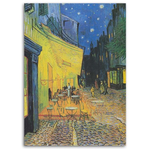 Obraz na płótnie - Taras kawiarni w nocy - V. van Gogh reprodukcja Obraz na płótnie - Taras kawiarni w nocy - V. van Gogh reprodukcja