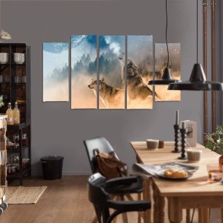 Obraz 5 częściowy na płótnie 100 x 70 cm - Nocni łowcy
